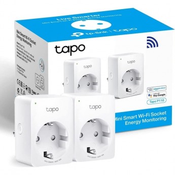 Умная Wi-Fi розетка TP-LINK TAPO P110 (2-pack) Умная Wi-Fi розетка TP-LINK TAPO P110 (2-pack)